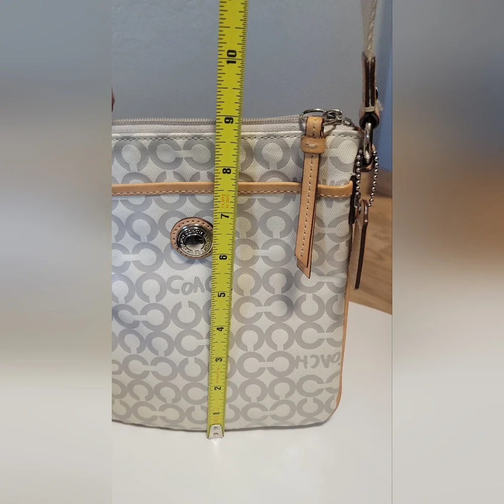 Coach Beige and Tan Crossbody Bag - Picture 6 of 7